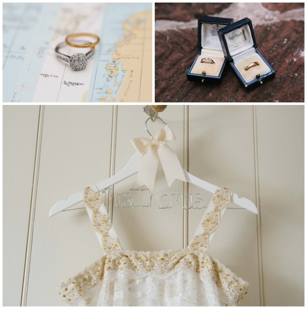 Wedding Ring, Engagement Ring and Wedding Dress Hanger