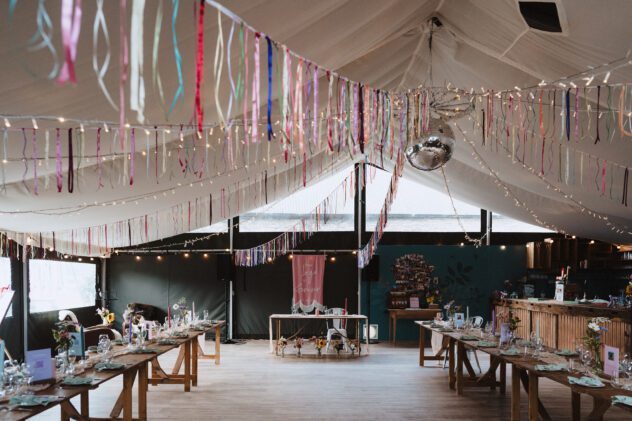Wedding bunting in Wilde Lodge Safari Tent