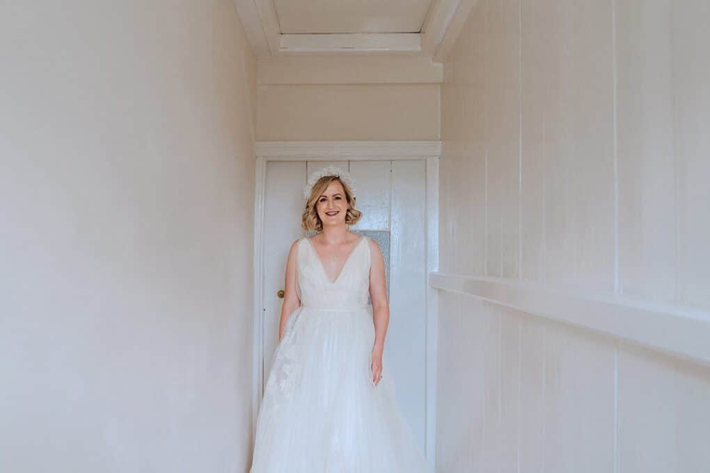 Shropshire wedding photography of the bride