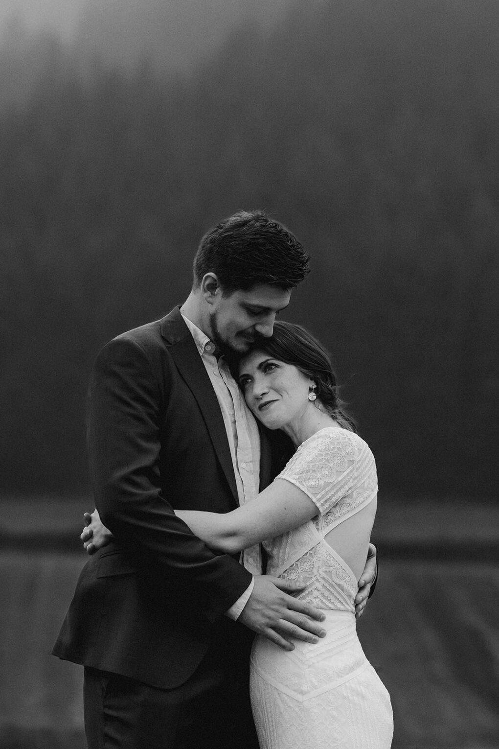Documentary photography portrait of a Wilde Lodge wedding in the Welsh Hills