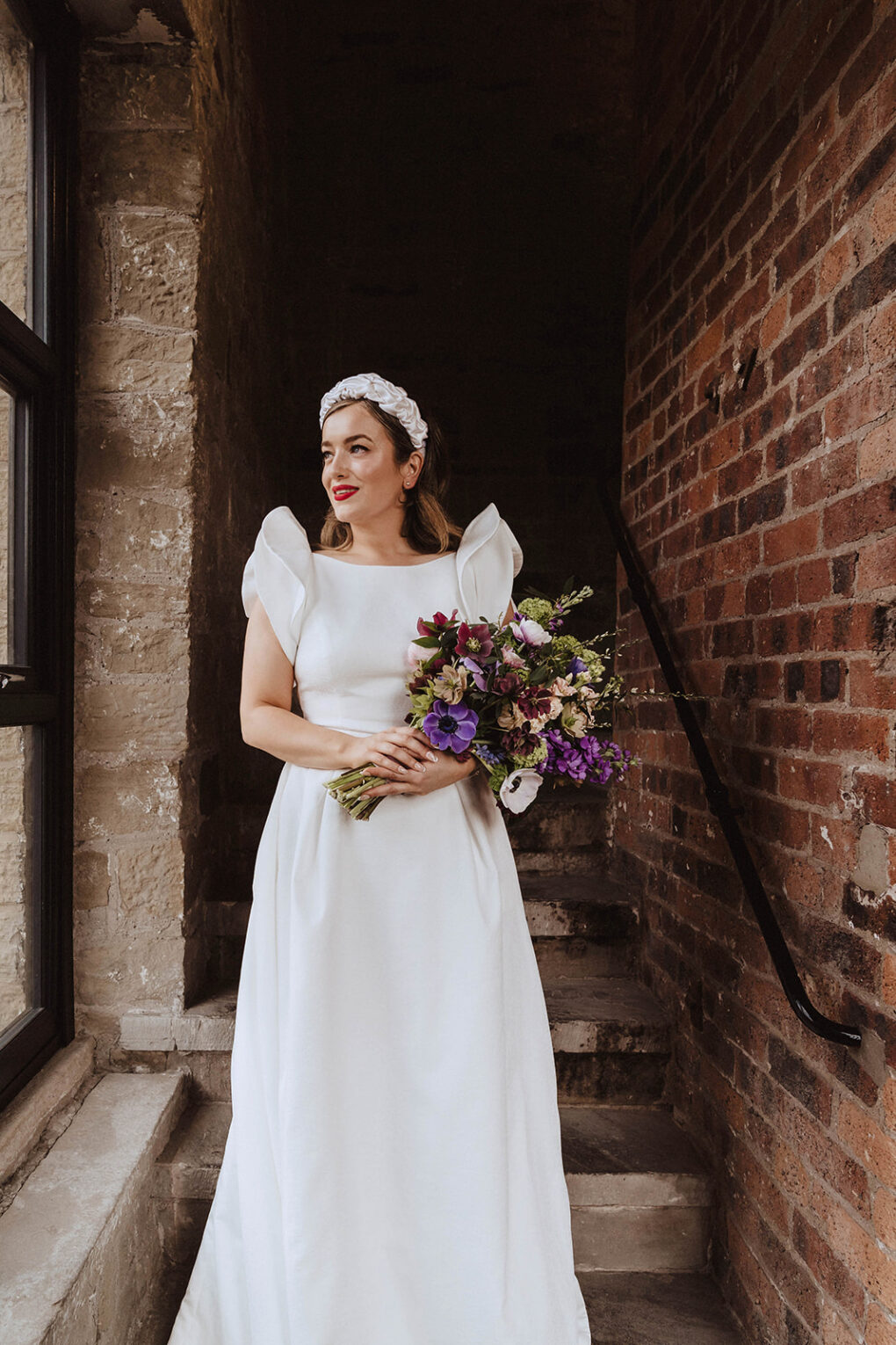 Bride in a Jesus Piero wedding dress